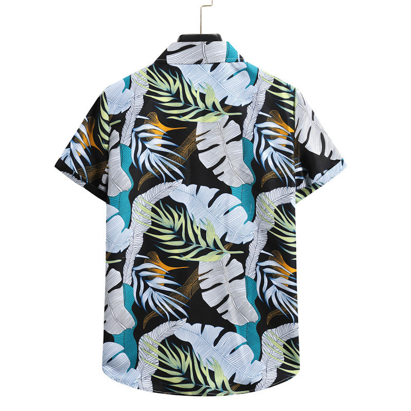 Hawaiian Printing Short-sleeved Shirt