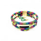 Hand-knitted  African Style Color Line Magnetic Buckle Necklace