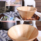 Large round style wooden bowl