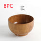 Japanese style natural wooden bowl