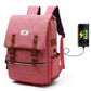 Vintage men women canvas backpacks