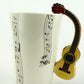 Creative Music Violin Style Guitar Ceramic Mug