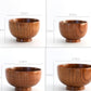 Wooden round wooden bowl