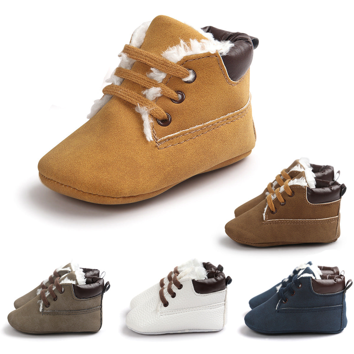 Suede Leather Sneaker Toddler Baby