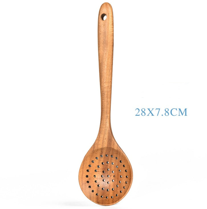 Teak Natural Wood Tableware Spoon