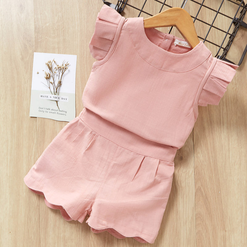 Short Sleeve T-Shirt Pants Dress