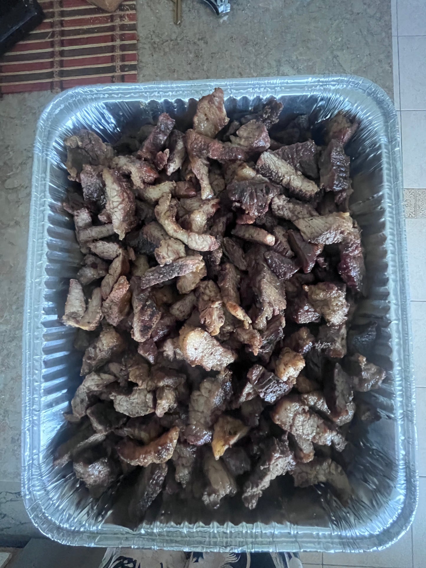 Small Size Tray Of Beef Suya