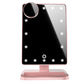 Touch Screen Makeup Mirror With 20 LED Light Bluetooth Music Speaker