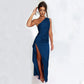 Sexy One-shoulder Backless Slit Dress