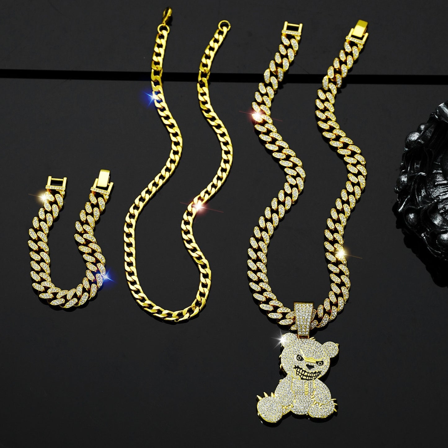 Bear Pendant Set