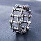 Stainless Steel Link Chain Motorcycle Boy Ring