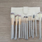 Makeup Brush Suit Rice White Make Up Brush, Champagne Color Brush Handle Make-up Brush Without