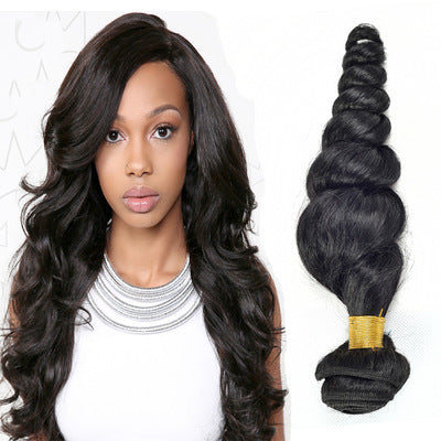 Loose wave real hair wig virgin hair