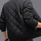 Fashion Rhombic Design Cotton Coat For Men