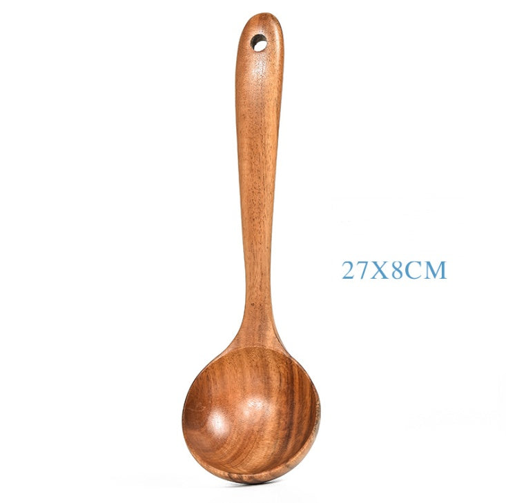 Teak Natural Wood Tableware Spoon