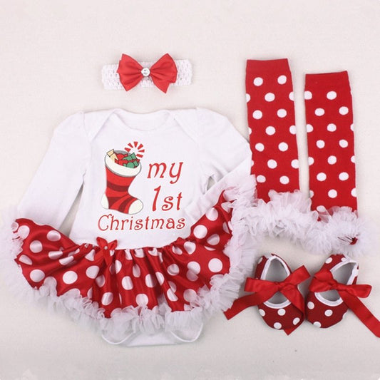 Four-piece Christmas Gift Newborn Clothing Set