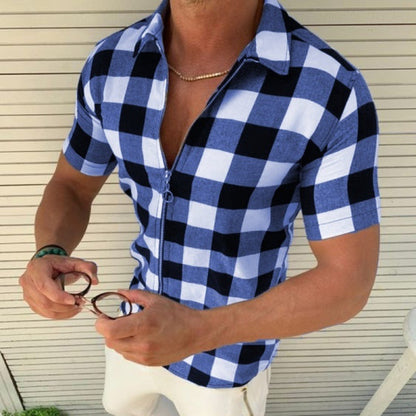 Plaid T Shirt Men