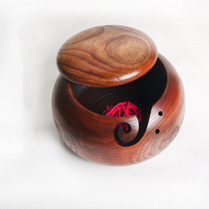 Woolen Wooden Bowl Creative Storage Bowl