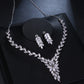 Fashion Simple Crystal Necklace Set