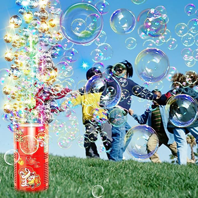 Portable Automatic Bubble Machine With Lights And Closeable Music