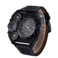 Two Places Travel Time Watch Casual Mens