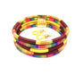 Hand-knitted  African Style Color Line Magnetic Buckle Necklace