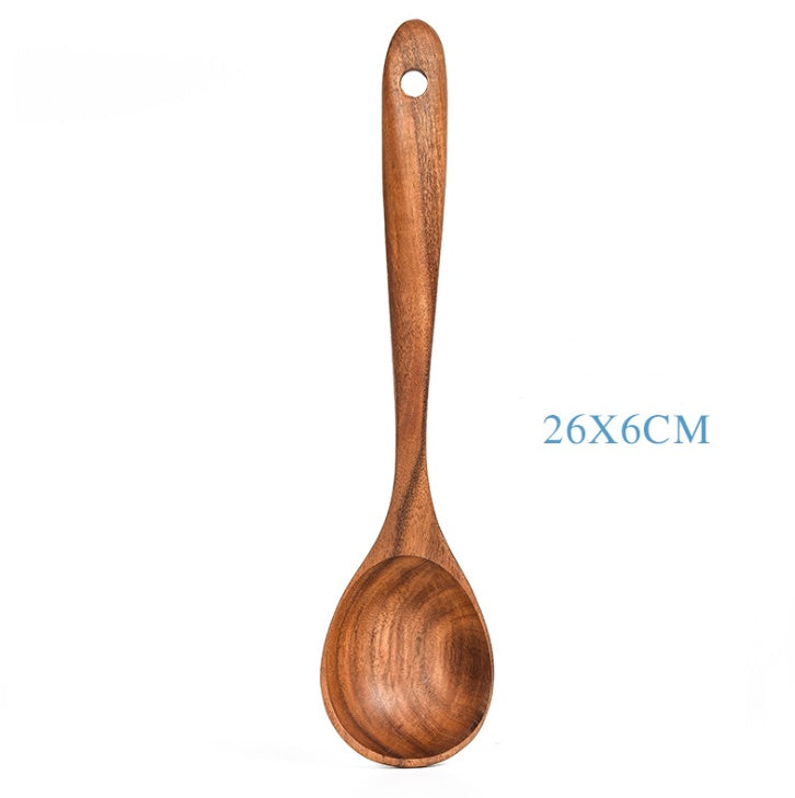 Teak Natural Wood Tableware Spoon