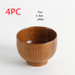 Japanese style natural wooden bowl