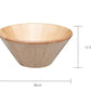 Large round style wooden bowl