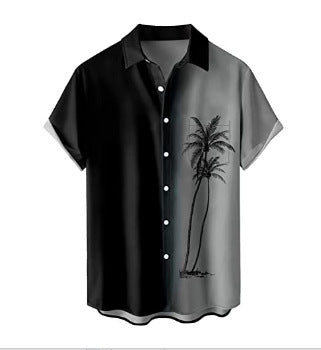 Men's Casual Printed Short Sleeves Shirt