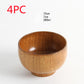 Japanese style natural wooden bowl