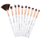 Marble makeup brush sets