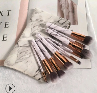 Marble makeup brush sets