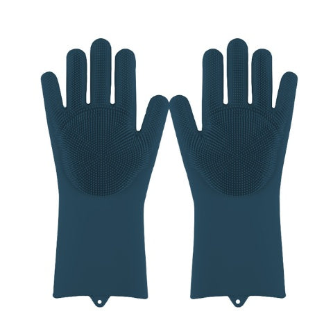 Heat-resistant Cleaning Brush Scrubbing Gloves