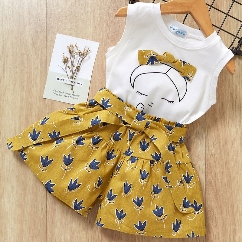 Short Sleeve T-Shirt Pants Dress