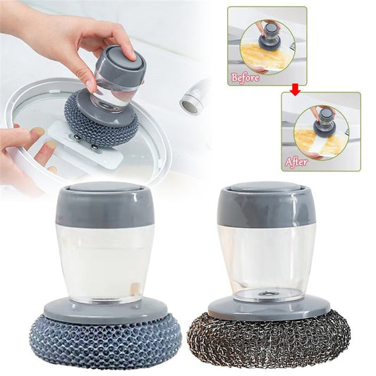 Push-type Brush Kitchen Detergent Tools