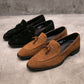 Slip-on Men's British Matte Leather Vintage Shoes