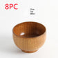 Japanese style natural wooden bowl