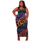 European And American Plus Size Color Leopard Print Womens Dress