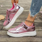 Sequin Design Casual Sports Thick Bottom Round Toe Shoes For Women