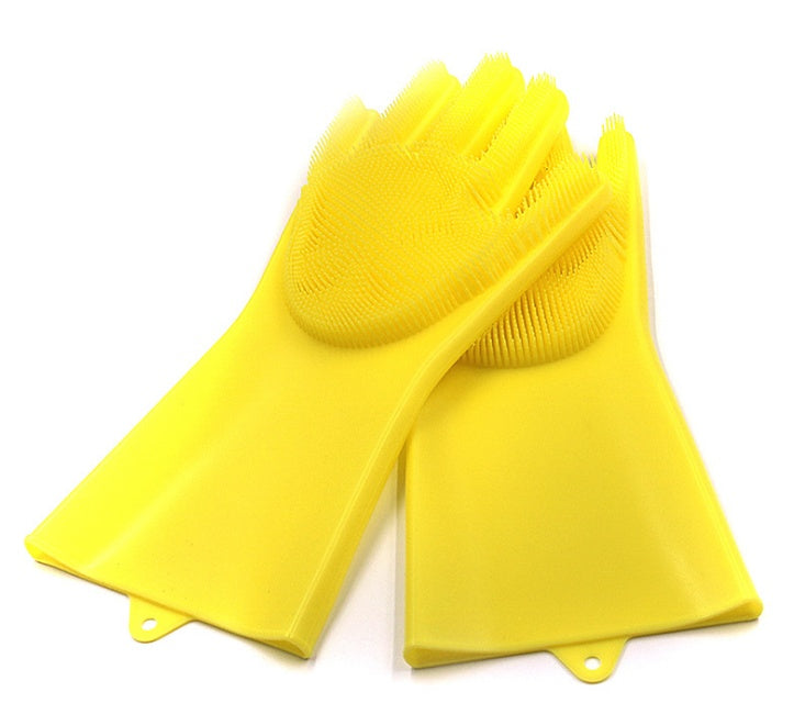 Heat-resistant Cleaning Brush Scrubbing Gloves