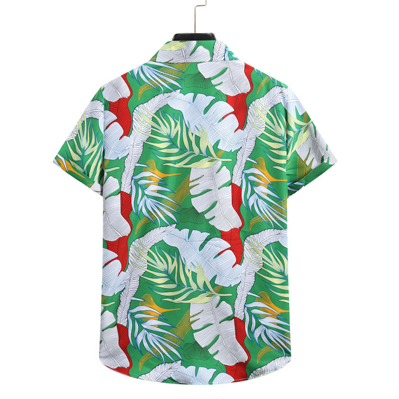 Hawaiian Printing Short-sleeved Shirt