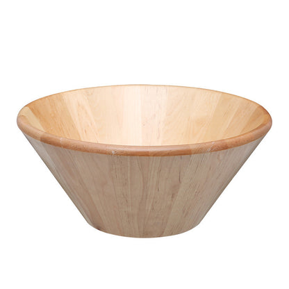 Large round style wooden bowl