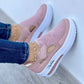 Ladies Casual Low Wedge Sneakers