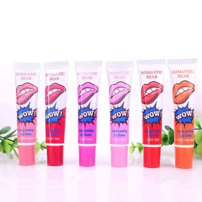 Amazing 6 Colors Peel Off Liquid Lipstick