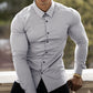 Men's Business Anti-wrinkle White Long-sleeved Shirt