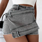 Street Vintage Denim Shorts Skirt