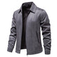 Solid Suede Coat for Men