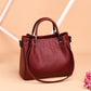 Soft Leather Retro Bucket Handbag