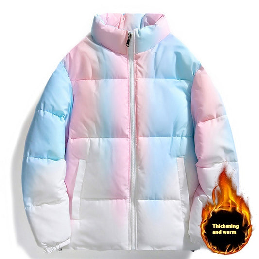 Winter Warm Plush Thickened Jacket With Pockets